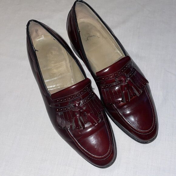 Johnston & Murphy Aristocraft Dress Shoes Men’s Size 8.5 D Burgundy Leather main image 12